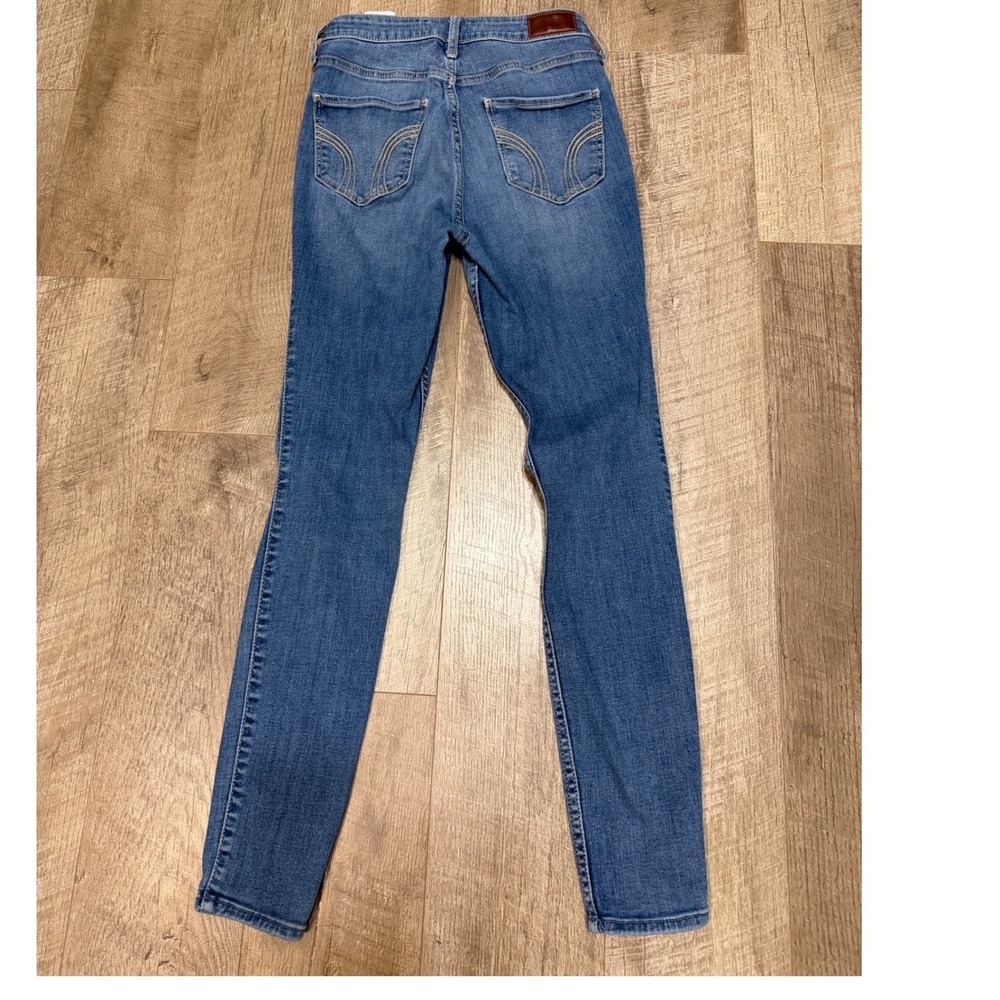 Hollister Ultra High-Rise Super Skinny Distressed Jeans Blue W26 L28 Size 3R - Picture 6 of 10